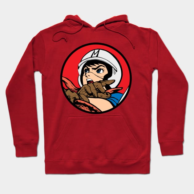 Speed Racer Retro Classic coloring Hoodie by THEPANTURAS